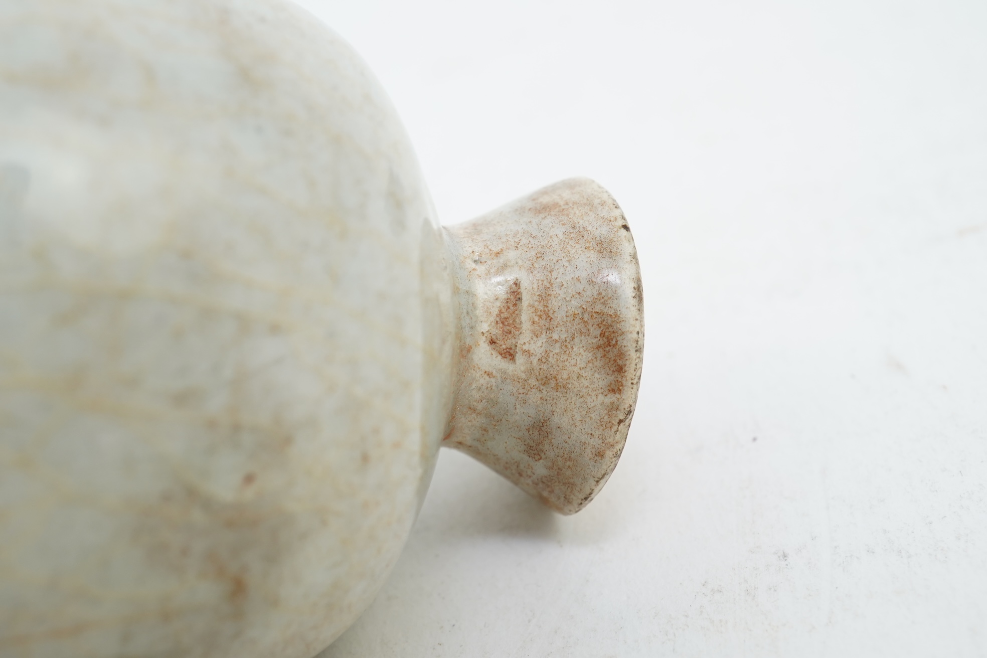 A Chinese qingbai stem cup, Song dynasty